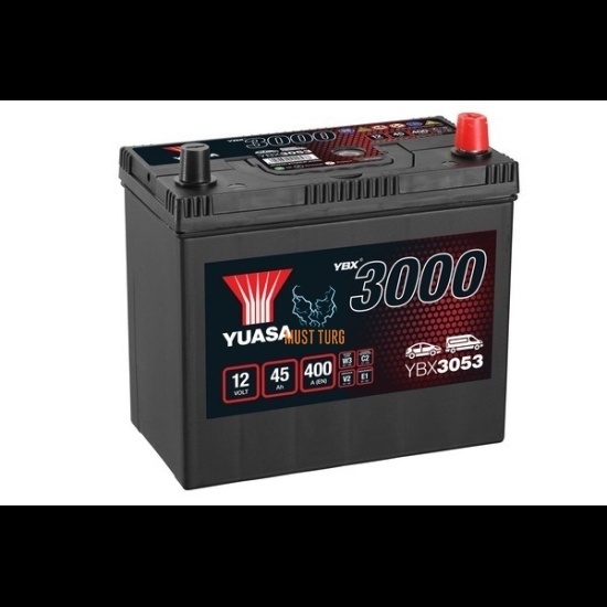 Aku 45Ah 400A 12V -/+ 238x129x225 SMF YBX3053 Yuasa