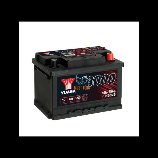 Aku 60Ah 550A 12V -/+ 243x175x175 SMF YBX3075 Yuasa