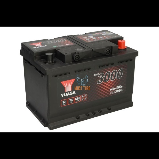 Aku 76Ah 680A 12V -/+ 278x175x190 SMF YBX3096 Yuasa