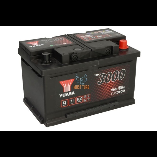 Aku 71Ah 680A 12V -/+ 278x175x175 SMF YBX3100 Yuasa
