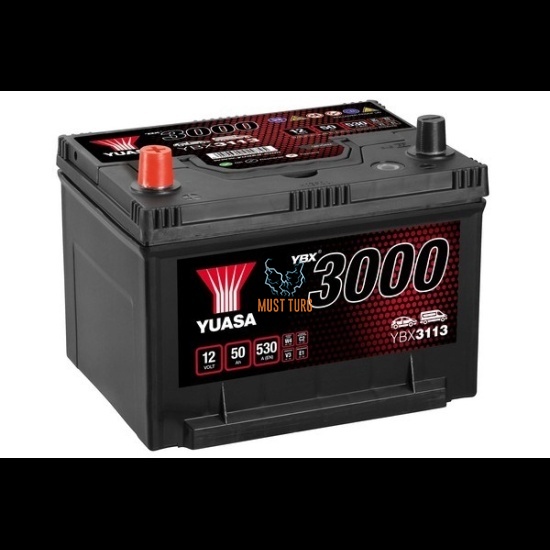 Aku 50Ah 530A 12V +/- 236x181x178 SMF YBX3113 Yuasa