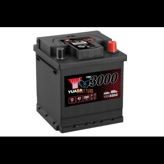 Aku 42Ah 390A 12V -/+ 175x175x190 SMF YBX3202 Yuasa