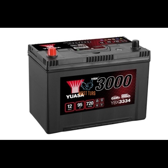 Aku 95Ah 720A 12V +/- 303x175x225 SMF YBX3334 Yuasa
