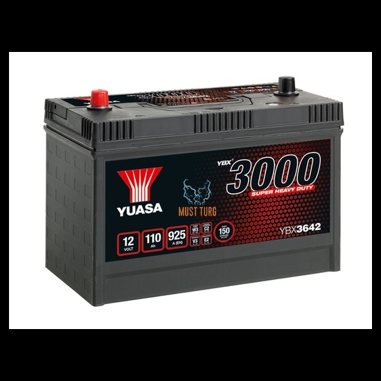 Truck battery 110Ah 925A SHD 12V 329X173X240 -/+ Yuasa YBX3642