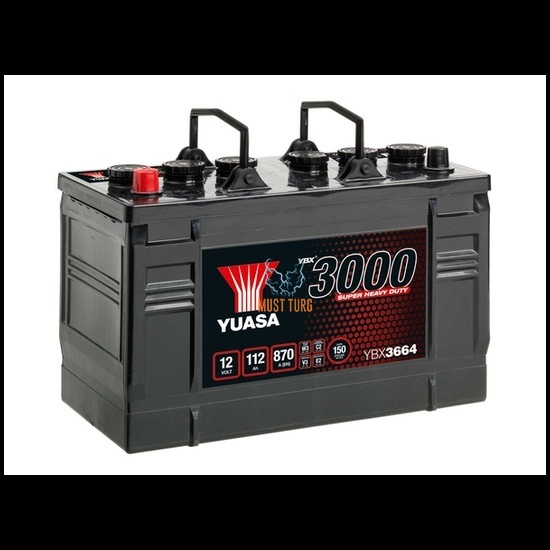 Truck battery 112Ah 870A SHD 12V 346X173X234 +/- Yuasa YBX3664