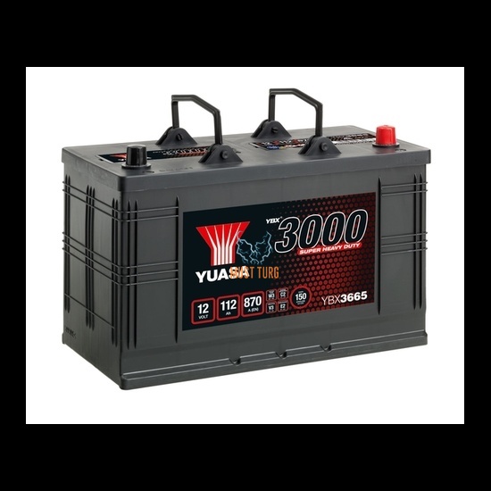 Truck battery 112Ah 870A SHD 12V 346X173X236 -/+ Yuasa YBX3665