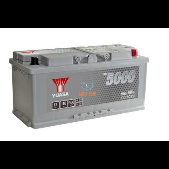 Aku 110Ah 950A 12V -/+ 393x175x190 Silver High Performance SMF YBX5020 Yuasa