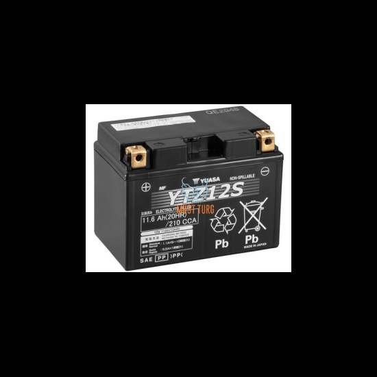 Mootorratta aku AGM 12V 11Ah 210A 150x87x110mm +/- YTZ12S Yuasa