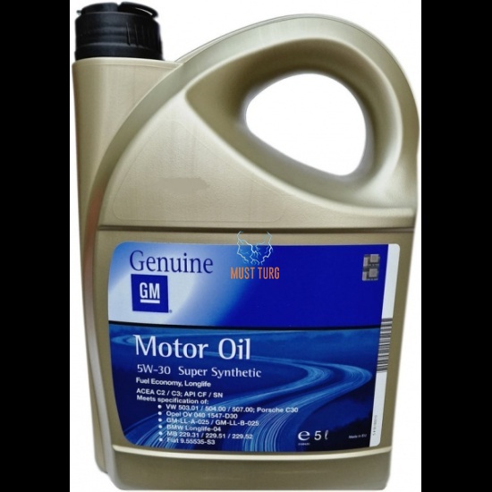 Opel original engine oil 5W30 Super Synthetic LongLife 5L