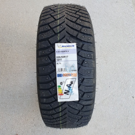 225/55R17 101T XL Michelin X-Ice North 4 Studded 