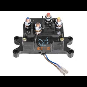 Switching solenoid for 4-terminal ATV winches