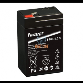 Small device battery Exide Powerfit 6V 4,5Ah AGM 70x47x106mm