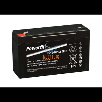 Small device battery Exide Powerfit 6V 12Ah AGM 151x51x100mm
