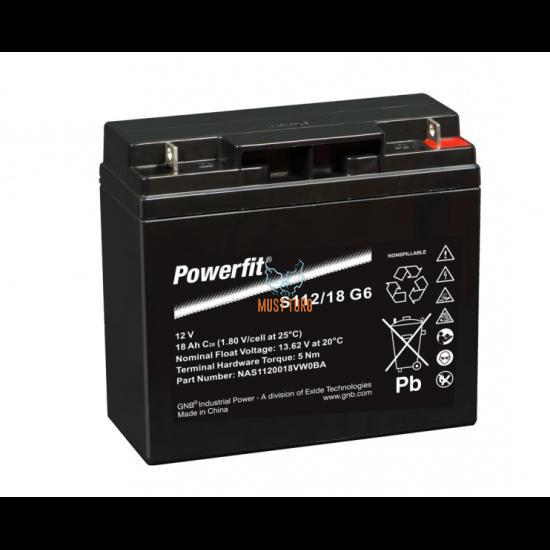 Väikeseadme aku Exide Powerfit 12V 18Ah AGM 182x77x168mm