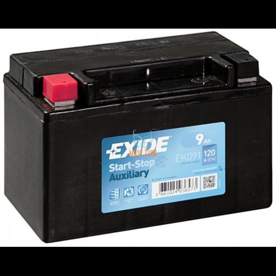 Small device battery Exide Auxiliary EK091 9Ah 120A 150x90x105mm +/-