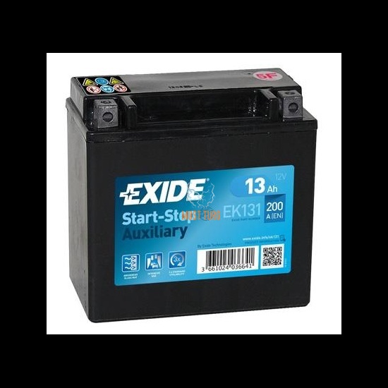 Väikeseadme aku AGM Exide Auxiliary EK131 13Ah 200A 150x90x145+/-