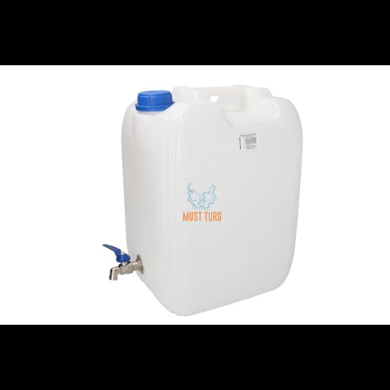 Canister with metal tap 20L