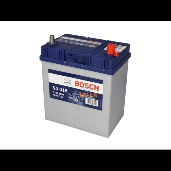 Car battery 40Ah 330A 187x127x227mm - / + Bosch S4 0092S40180