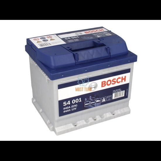 Autoaku 44Ah 440A 207X175X175 -/+ Bosch S4 0092S40010 garantii 24kuud