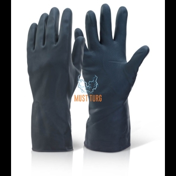 Rubber glove with cotton lining XL