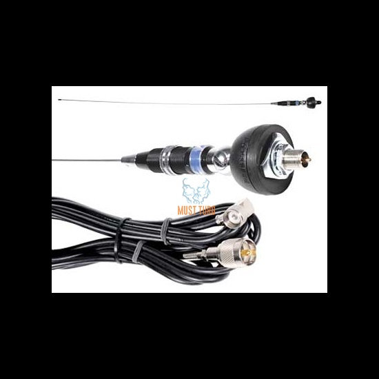 CB station antenna 1020mm SWR 1.1/1 adjustable gain 200W 50Ω cable 4m President