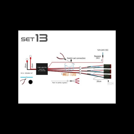 Juhtmetekomplekt DT4x3 CAN 12-24V 3x145W 24V 3x250W
