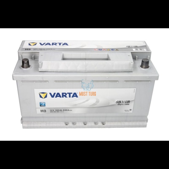 Autoaku 100Ah 830A 353X175X190mm -/+ Varta Silver Dynamic