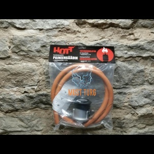 Gas grill reducer set with 1.2 m hose