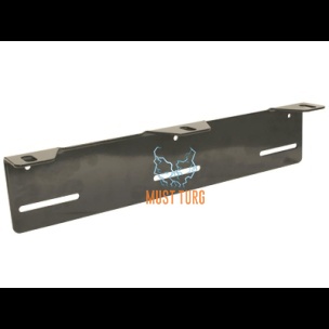Mounting bracket for additional lights behind the license plate for three lights HD model thickness 3mm