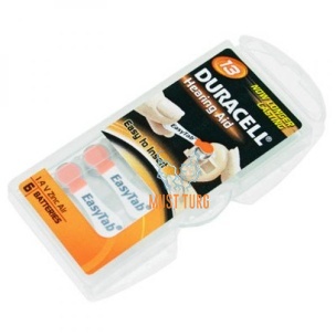 Patareid kuuldeaparaadile 13, 6TK 1,4V DURACELL