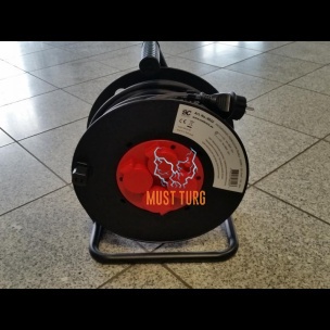 Extension cable on the drum with splash-proof 40m 3G1.5mm² 16A rubber cable