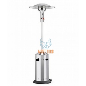 Patio heater - stainless steel with ELEGANCE gas
