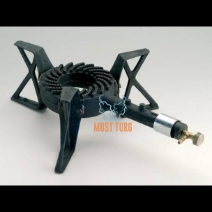 Gaasipliit malmist 3 jalaga 7,5KW Kemper