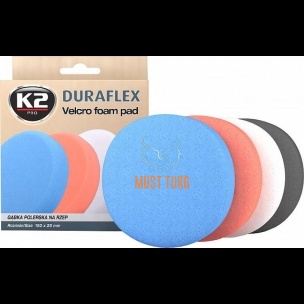 Polishing pad Finishing with Velcro fastening 150x25mm black K2