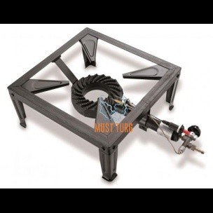 Gaasipliit malmist 4 jalaga 7,5KW termoklapiga piezo süüde Kemper