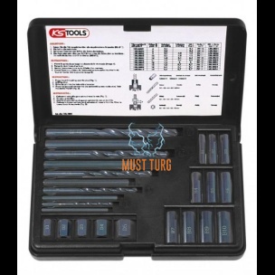 Fractured bolt hole drilling, M5-M16 KS Tools