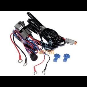 Wiring harness for single light with Deutch plug DTP2 12V max 320W