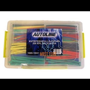 Assortment of heat shrinkable sleeves 235pcs 8 sizes