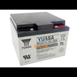 Väikeseadme aku 26Ah 12V 166x175x125mm REC26-12 Yuasa