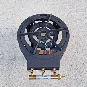 Gas stove cast iron 9kw 3 rounds 4 feet