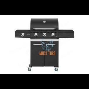 Gas grill Mustang Knoxville 3+1 12.8kW black
