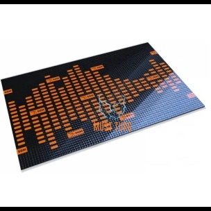 Vibration damping mat 2mm with aluminum 0.5x0.8m SGM