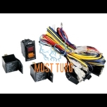 Wiring set for fog or high beam switch + 2x relay + wiring set