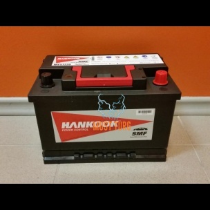 Car battery 72Ah 610A 277X174X190MM -/+ Hankook Garantii 24kuud