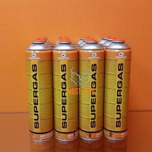 Gas cylinder 575 SUPERGAS 600ml 12pcs with thread EN417