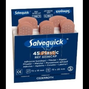 Plastplaastrite täitepakk 6x45tk SALVEQUICK