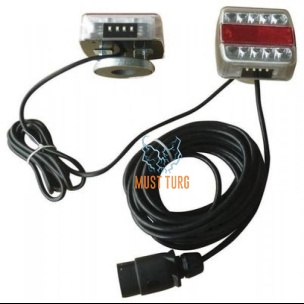 LED tail light set with magnetic mounting