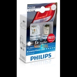 Light bulb P21 / 5W LED 12 / 24V in a package of 2 Philips 12899 R