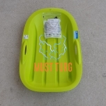 Plastic sled with size 76x50x12cm green