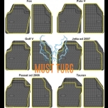 Rubber mats suitable for the brand can be cut VW Polo Golf V Jetta 2007 Passat 2006/ Touran 4pcs